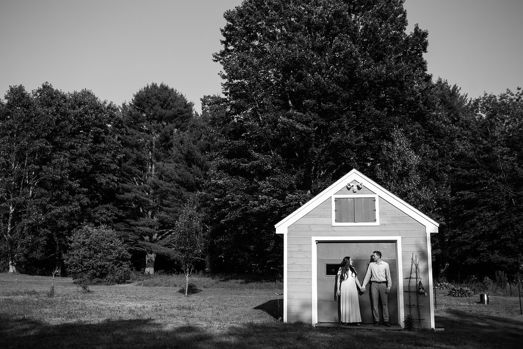 Natascha + Andrey engagement in Pownal, ME