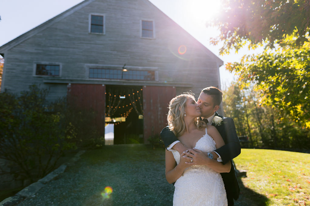 Jessie + Greg wedding at Birch Hill Farm, Gilford, NH