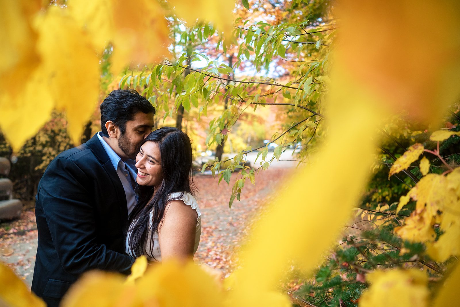 Deepti + Sahil Engagement Session in New Hampshire